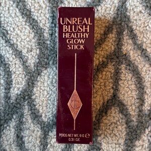 BNIB Charlotte Tilbury Unreal Blush Glow Stick in Pinky Glow (Full Size)